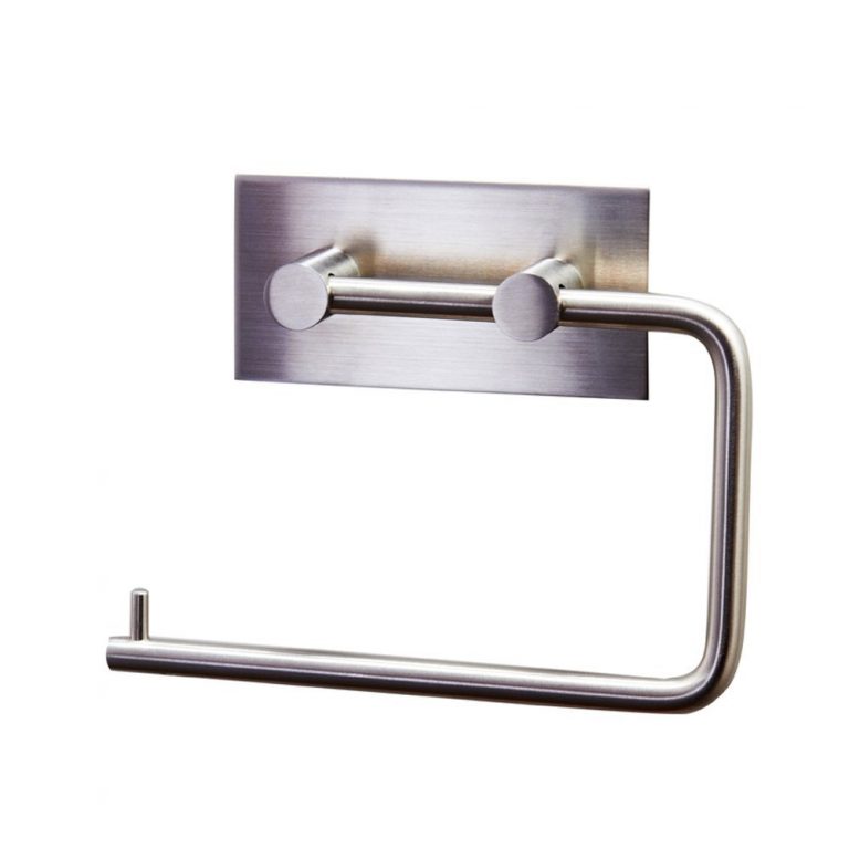 Porta Carta Igienica E Spazzolino Da WC - In Ferro, Dimensioni 22x22x80cm, Design Compatto Per Bagno - Foto 12