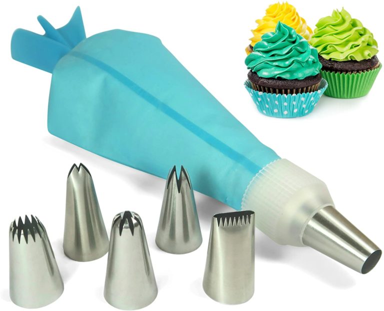 Set Sac à Poche Per Dolci - 8 Beccucci In Acciaio E Sacca In Silicone - Foto 6